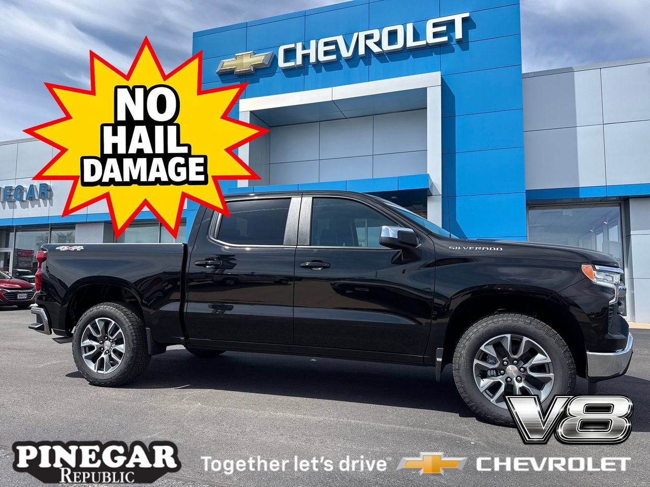 Black 2026 Chevrolet Silverado 1500 Pickup Truck Four-Wheel Drive Automatic