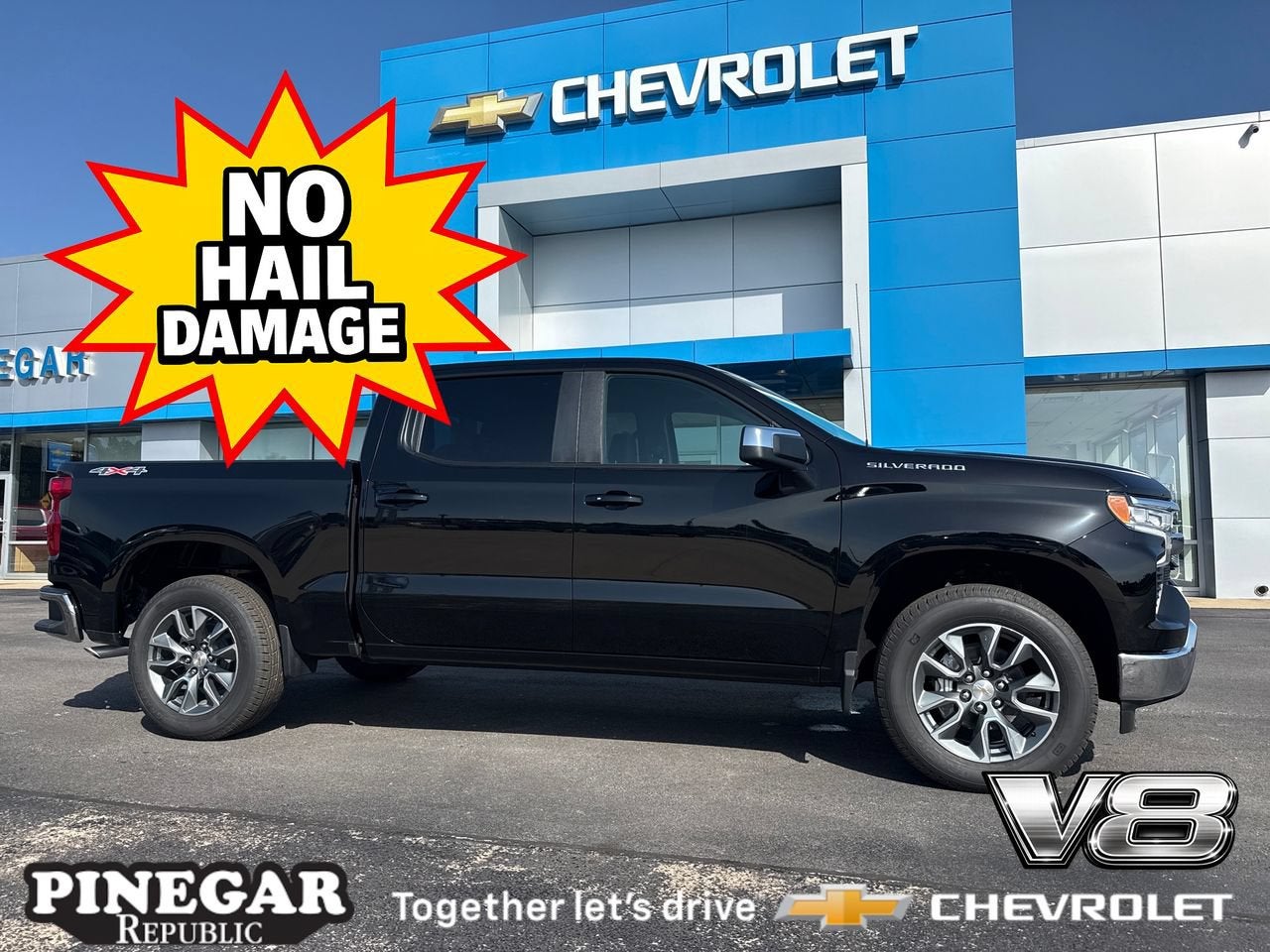 Black 2026 Chevrolet Silverado 1500 Pickup Truck Four-Wheel Drive Automatic