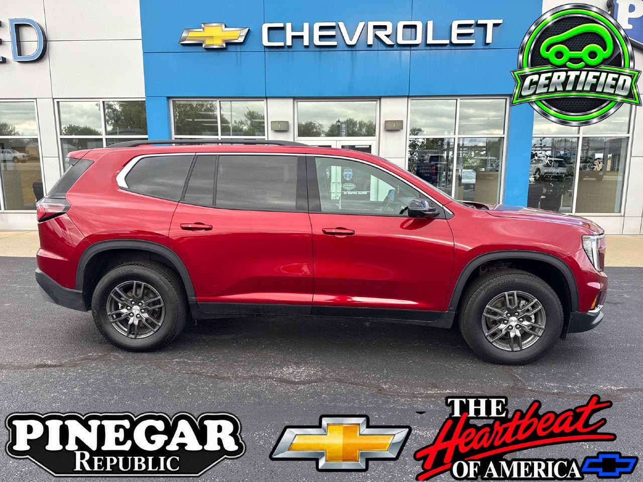 Volcanic Red Tintcoat 2026 GMC Acadia SUV / Crossover Four-Wheel Drive Automatic