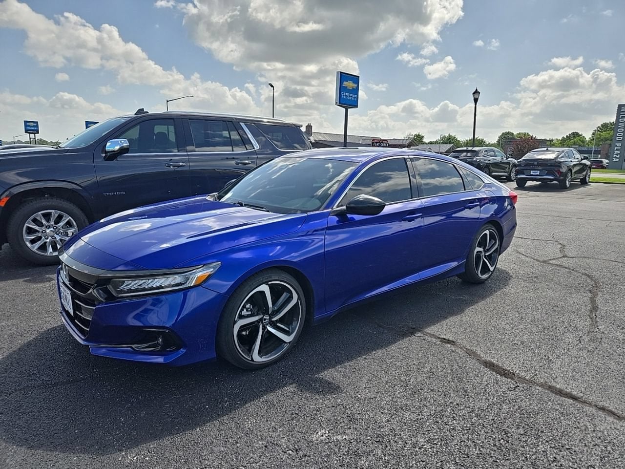 Blue 2022 Honda Accord Sedan Front-Wheel Drive Automatic