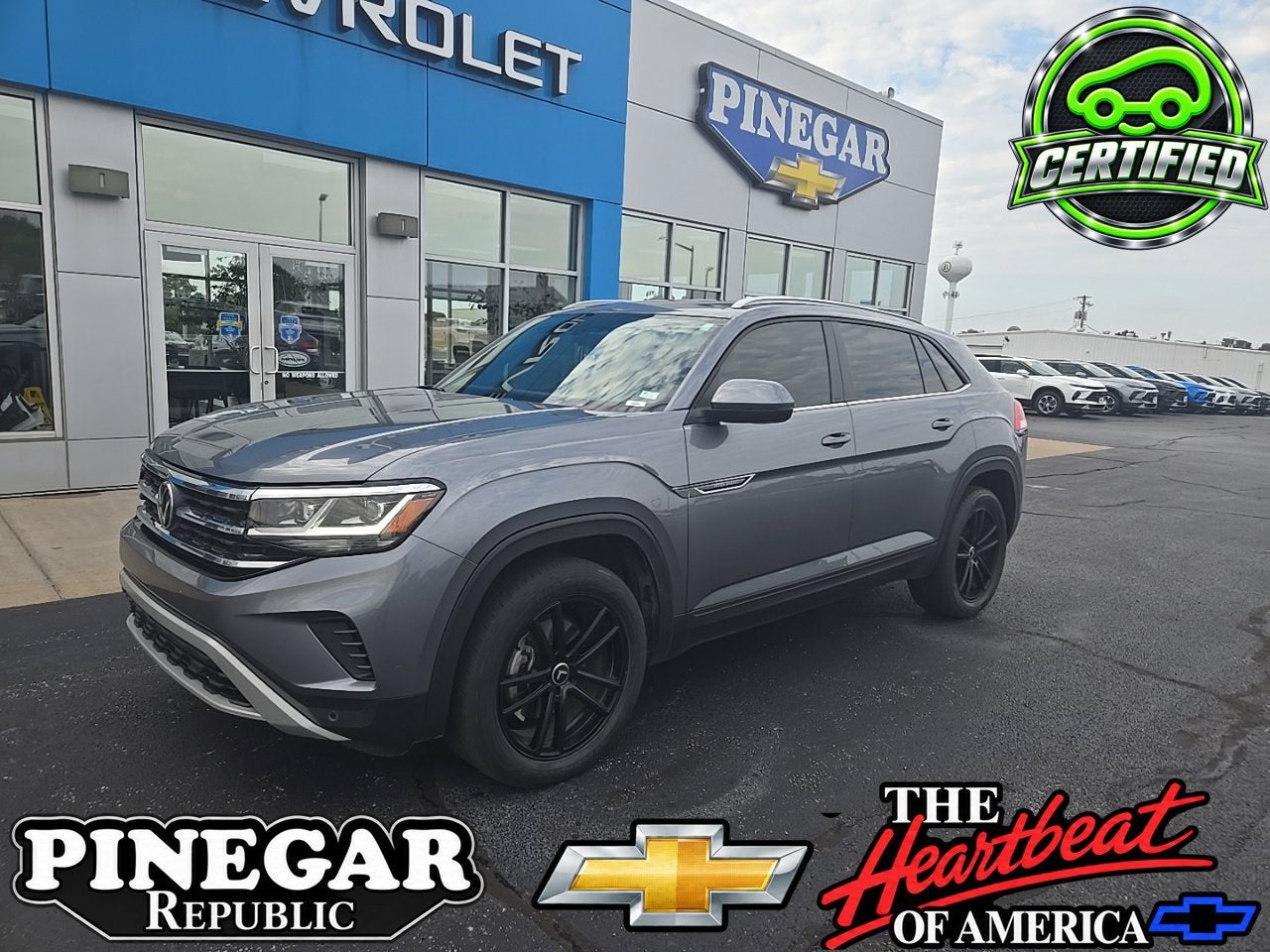 Gray 2022 Volkswagen Atlas Cross Sport SUV / Crossover All-Wheel Drive Automatic