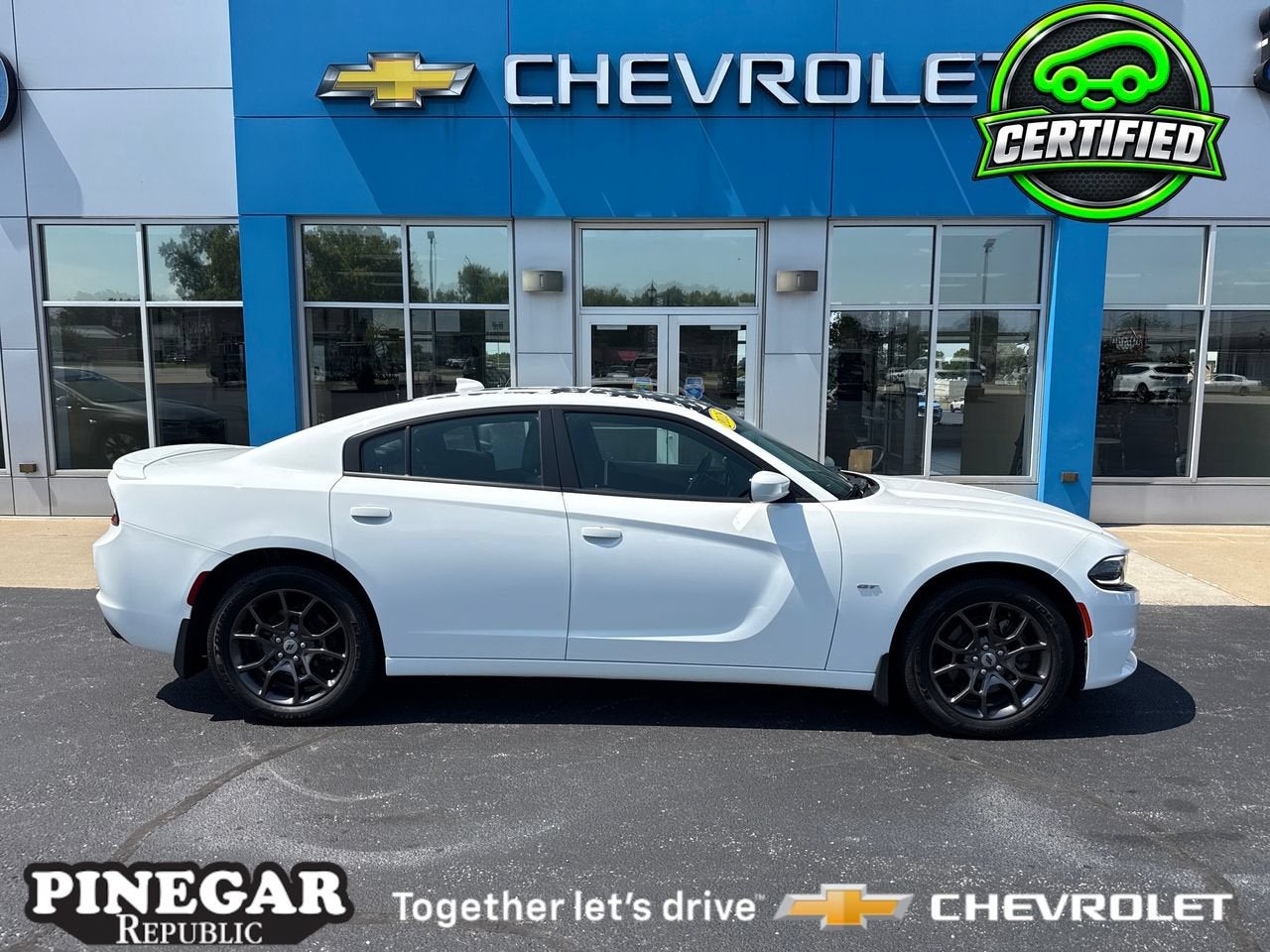 White 2018 Dodge Charger Sedan All-Wheel Drive Automatic
