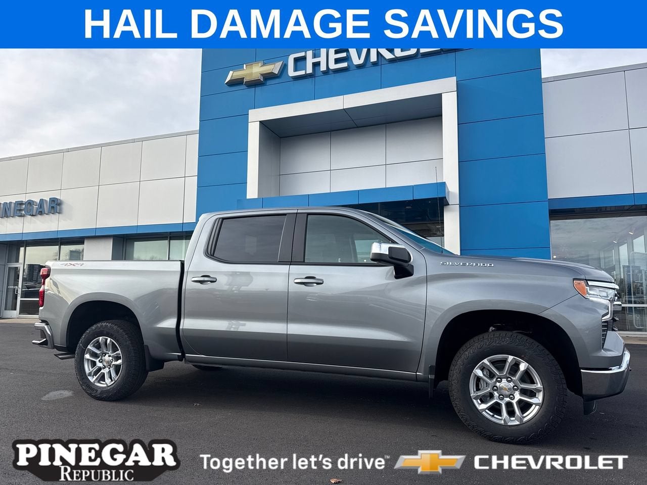 Sterling Gray Metallic 2026 Chevrolet Silverado 1500 Pickup Truck Four-Wheel Drive Automatic