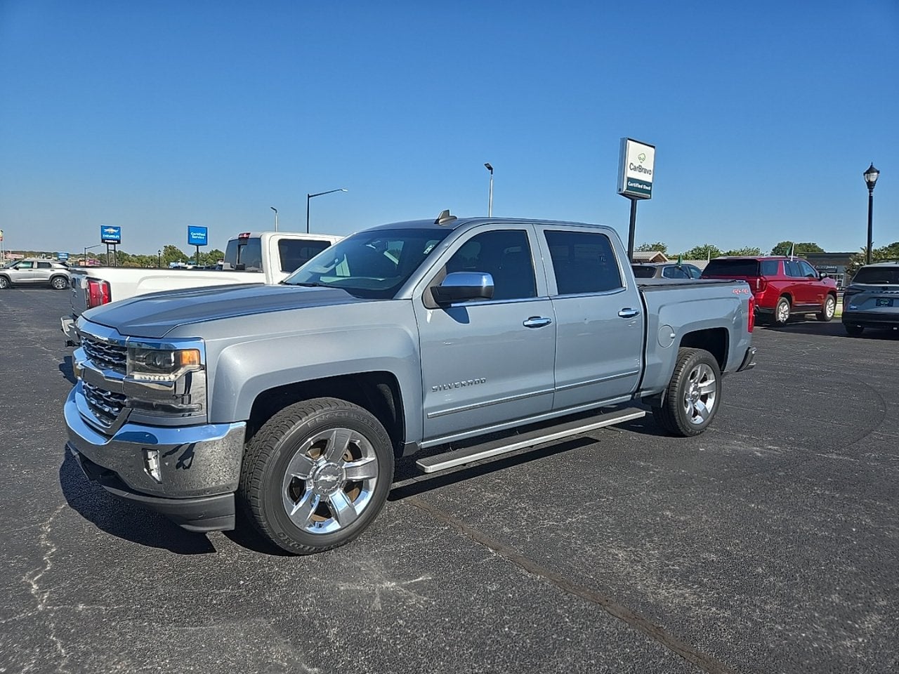 Gray (Slate Grey Metallic) 2016 Chevrolet Silverado 1500 Pickup Truck Four-Wheel Drive Automatic