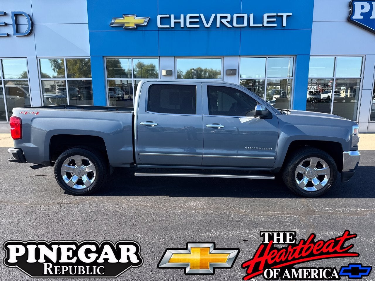 Gray (Slate Grey Metallic) 2016 Chevrolet Silverado 1500 Pickup Truck Four-Wheel Drive Automatic