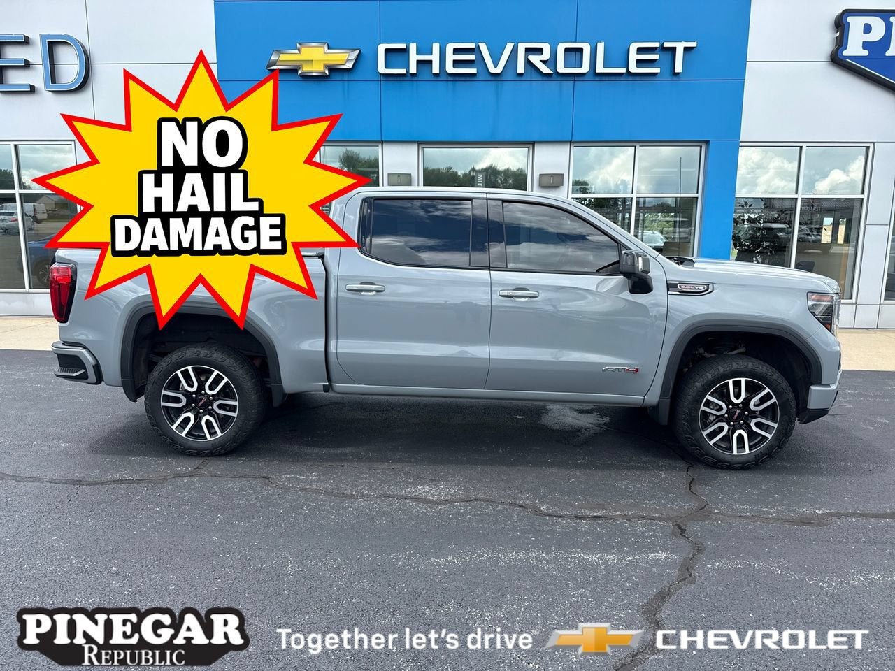 Thunderstorm Gray 2024 GMC Sierra 1500 Pickup Truck Four-Wheel Drive Automatic