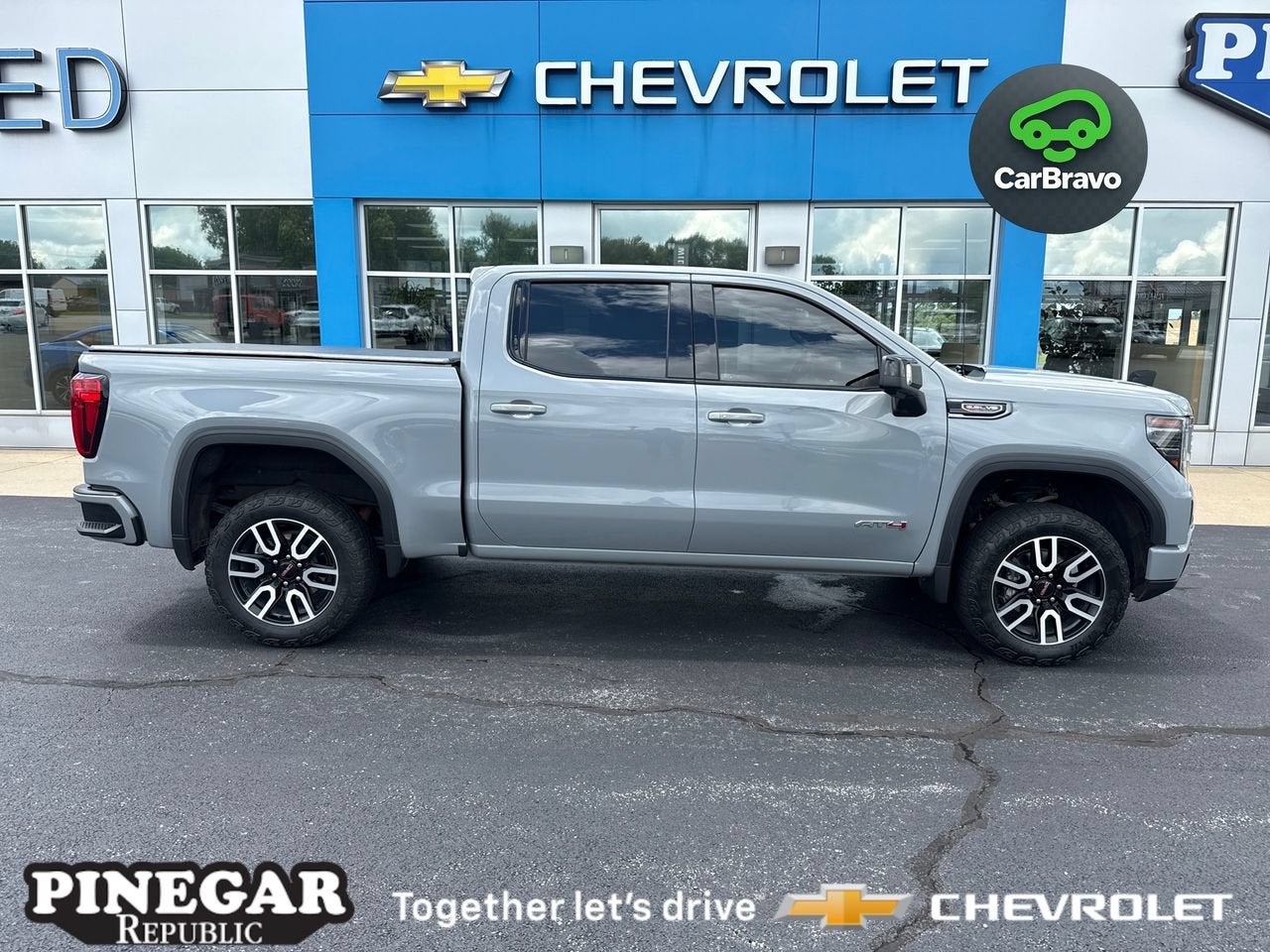 Thunderstorm Gray 2024 GMC Sierra 1500 Pickup Truck Four-Wheel Drive Automatic