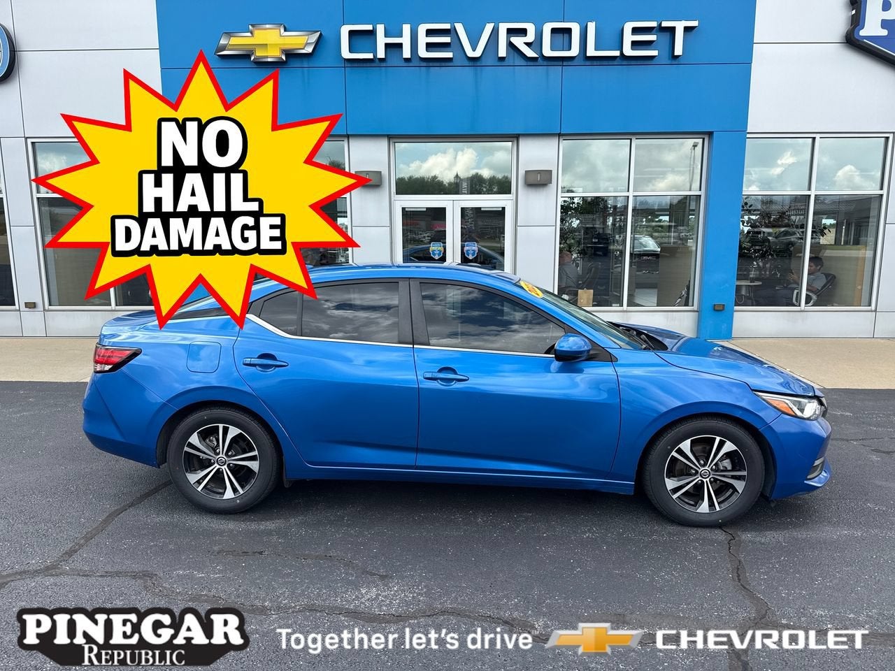 Blue 2023 Nissan Sentra Sedan Front-Wheel Drive Automatic