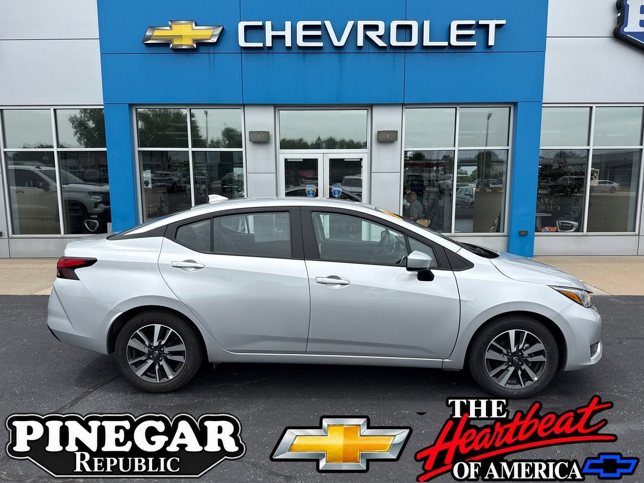 Silver 2025 Nissan Versa Sedan Front-Wheel Drive Automatic