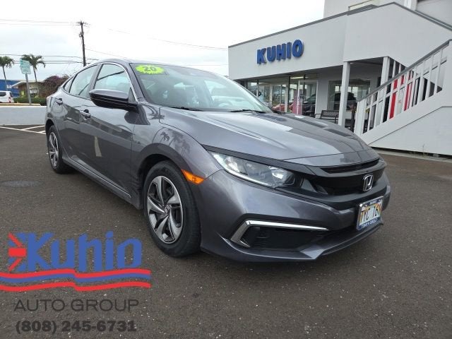 Gray 2020 Honda Civic LX Sedan FWD Sedan Front-Wheel Drive Continuously Variable Transmission