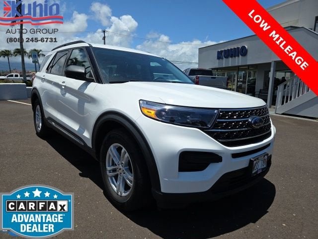 White 2022 Ford Explorer XLT RWD SUV / Crossover Rear-Wheel Drive Automatic