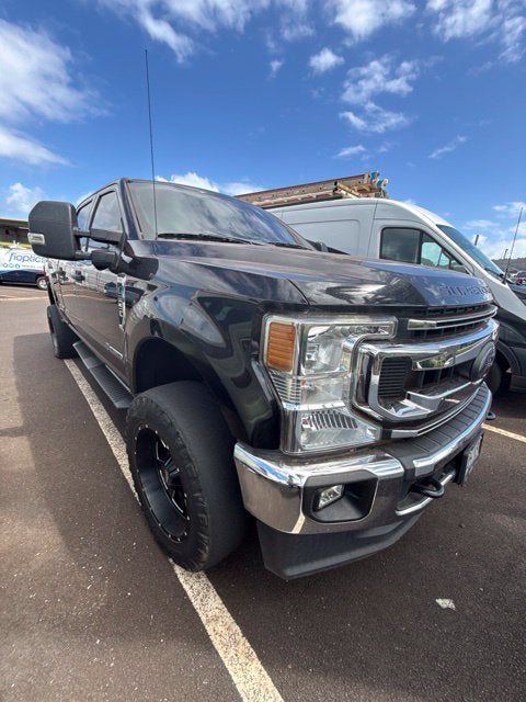 Black 2021 Ford F-250 Super Duty Pickup Truck Four-Wheel Drive Automatic