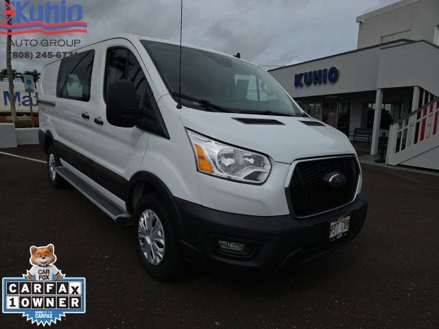 White 2021 Ford Transit Cargo 250 Low Roof RWD Van Rear-Wheel Drive Automatic