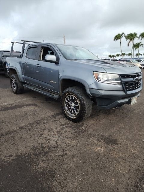 Gray (Satin Steel Metallic) 2018 Chevrolet Colorado ZR2 Crew Cab 4WD Pickup Truck Four-Wheel Drive Automatic