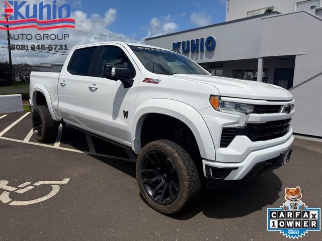 Summit White 2023 Chevrolet Silverado 1500 RST Crew Cab 4WD Pickup Truck Four-Wheel Drive Automatic
