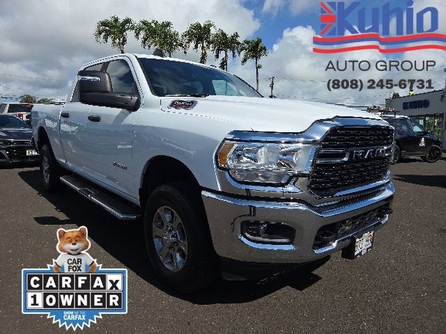 White 2024 RAM 2500 Big Horn Crew Cab 4WD Pickup Truck Four-Wheel Drive Automatic