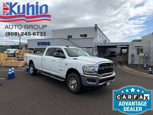 White 2021 RAM 2500 Big Horn Crew Cab LB 4WD Pickup Truck Four-Wheel Drive Automatic