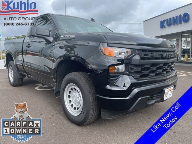 Black 2025 Chevrolet Silverado 1500 Work Truck Regular Cab 4WD Pickup Truck Four-Wheel Drive Automatic