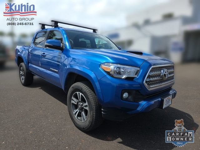 Blue 2016 Toyota Tacoma Pickup Truck Four-Wheel Drive 