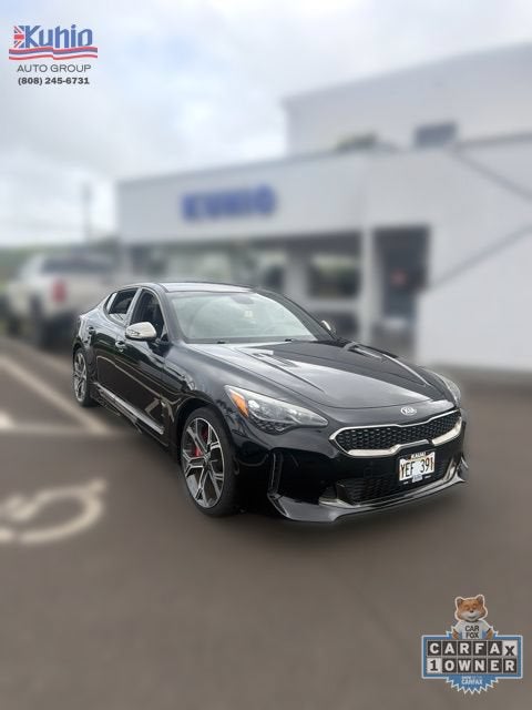 Black 2018 Kia Stinger Sedan Rear-Wheel Drive Automatic