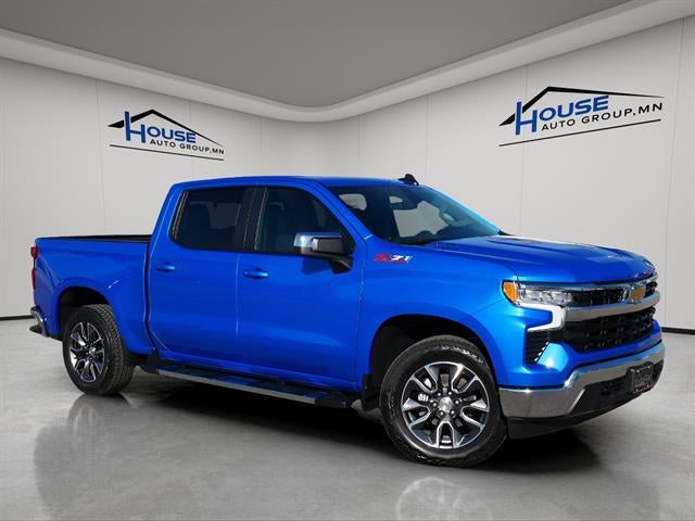 Riptide Blue Metallic 2025 Chevrolet Silverado 1500 Pickup Truck Four-Wheel Drive Automatic