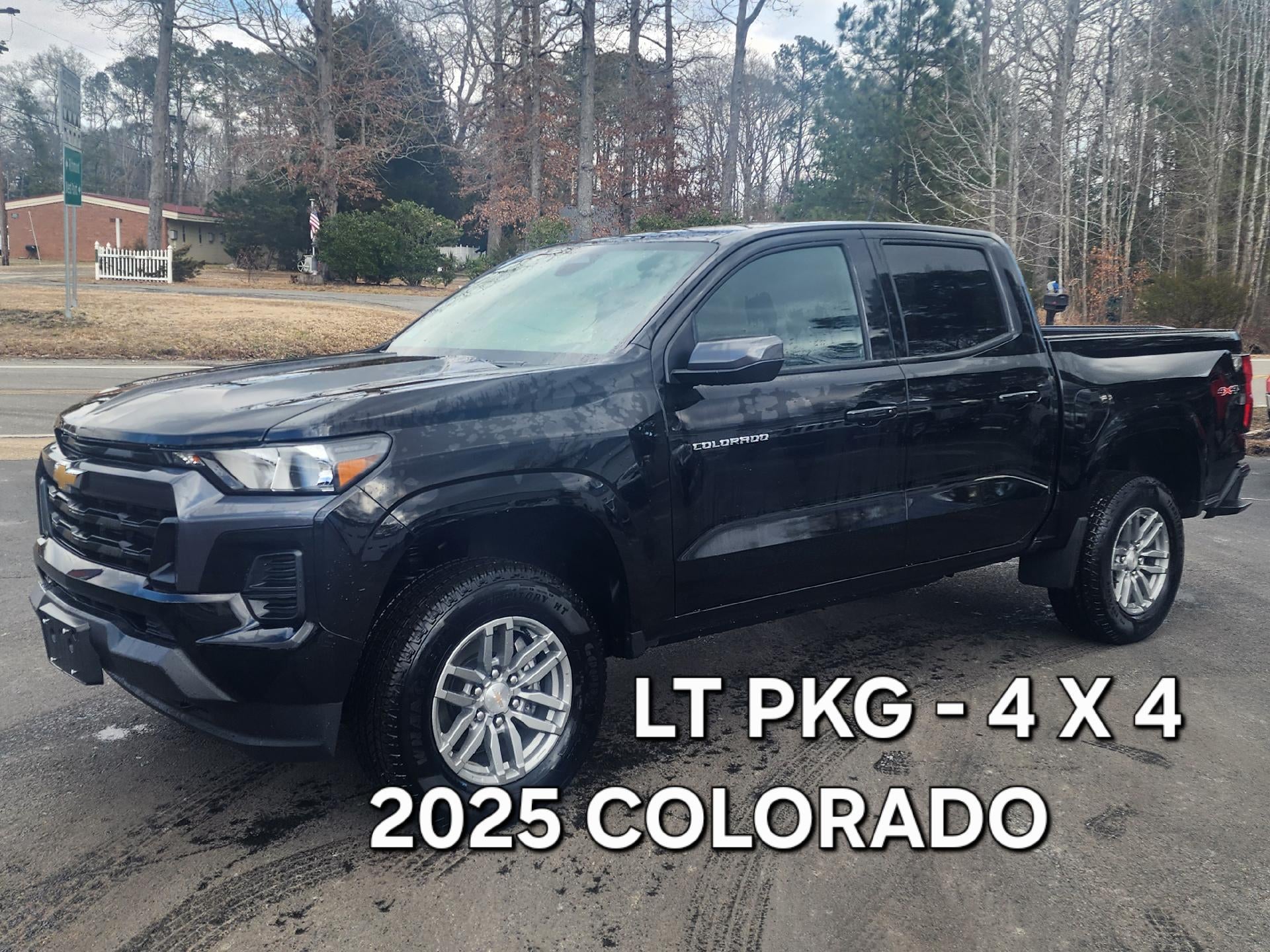 Black 2025 Chevrolet Colorado Pickup Truck Four-Wheel Drive Automatic
