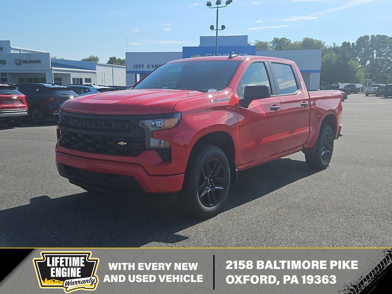Red Hot 2026 Chevrolet Silverado 1500 Pickup Truck Four-Wheel Drive Automatic