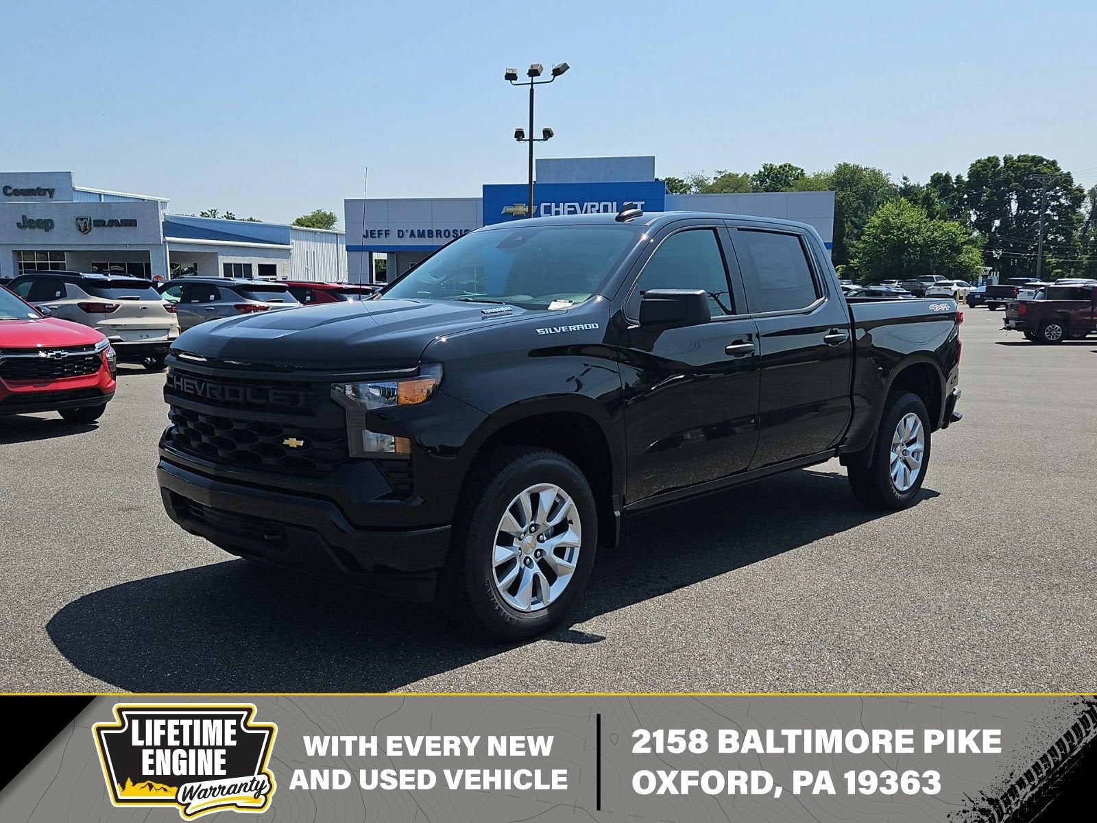 Black 2026 Chevrolet Silverado 1500 Pickup Truck Four-Wheel Drive Automatic