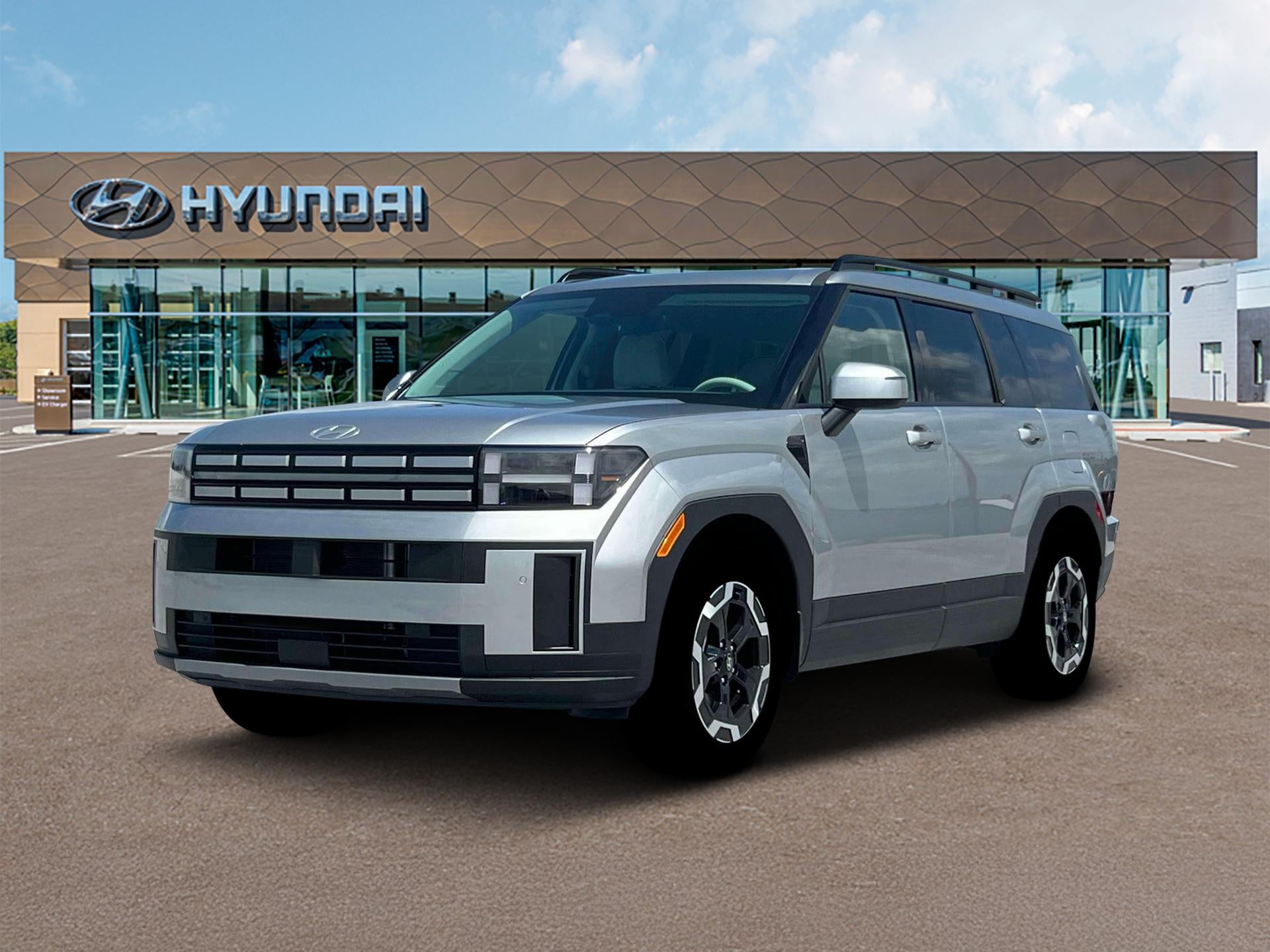 Shimmering Silver Pearl 2026 Hyundai Santa Fe SUV / Crossover All-Wheel Drive 8-Speed Automatic