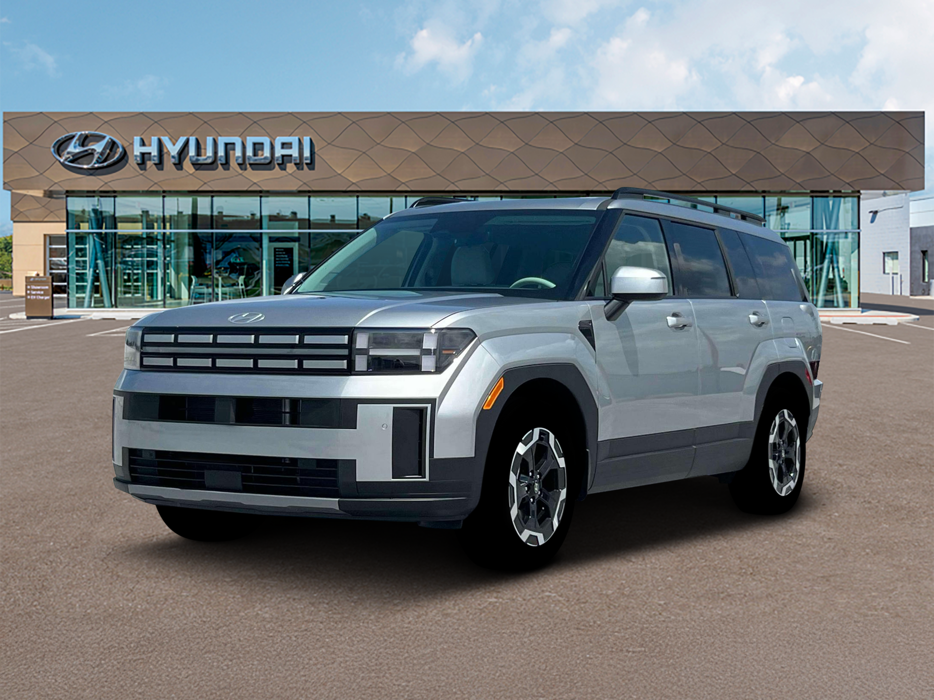 Shimmering Silver Pearl 2026 Hyundai Santa Fe SUV / Crossover All-Wheel Drive 8-Speed Automatic