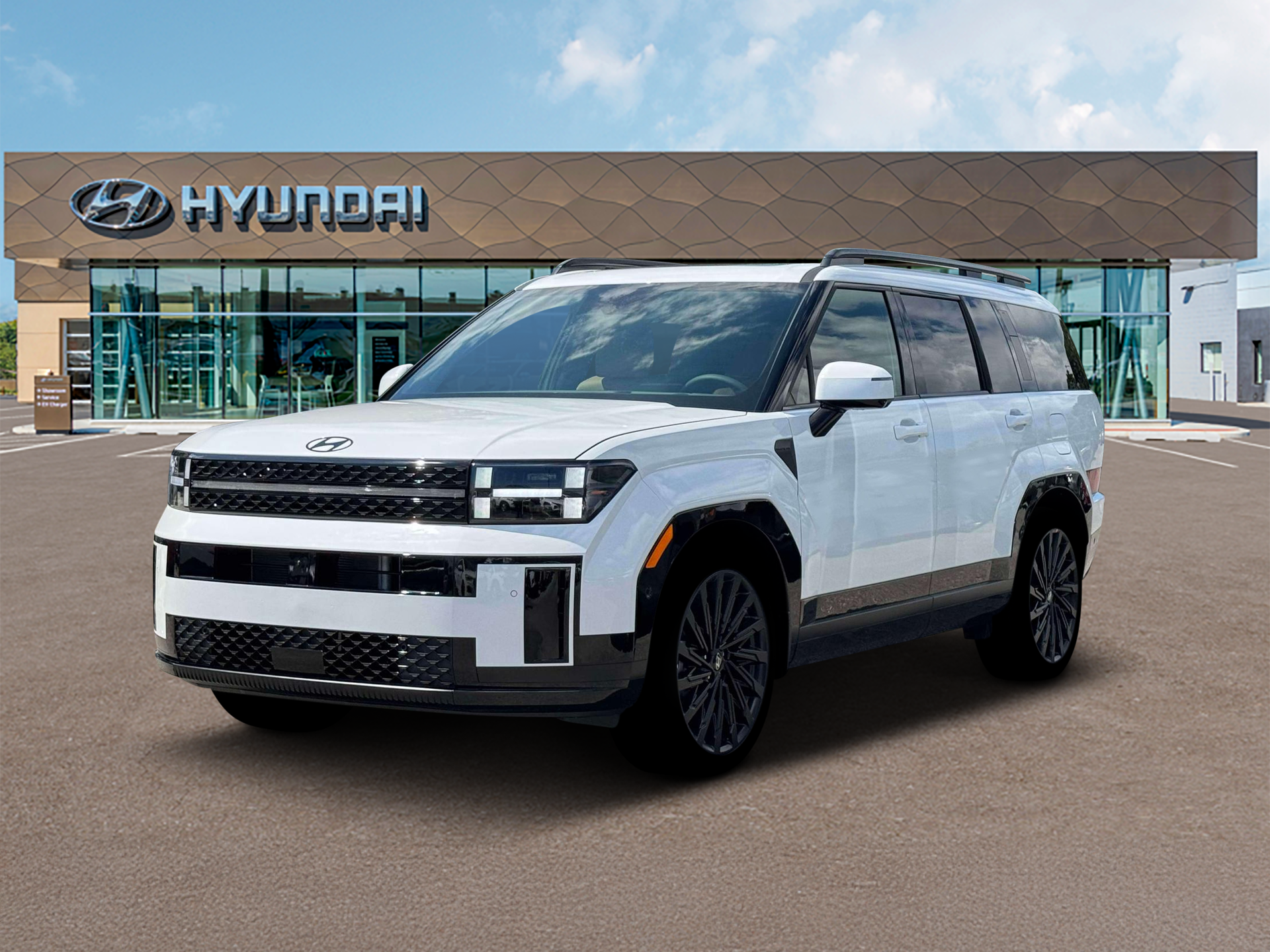 Serenity White 2026 Hyundai Santa Fe SUV / Crossover All-Wheel Drive 8-Speed Automatic