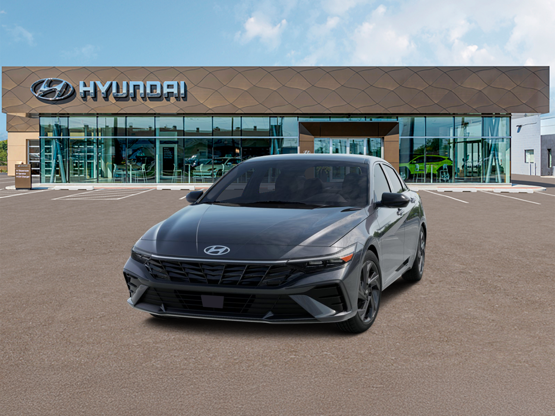 Ecotronic Gray 2026 Hyundai Elantra Sedan Front-Wheel Drive Continuously Variable Transmission