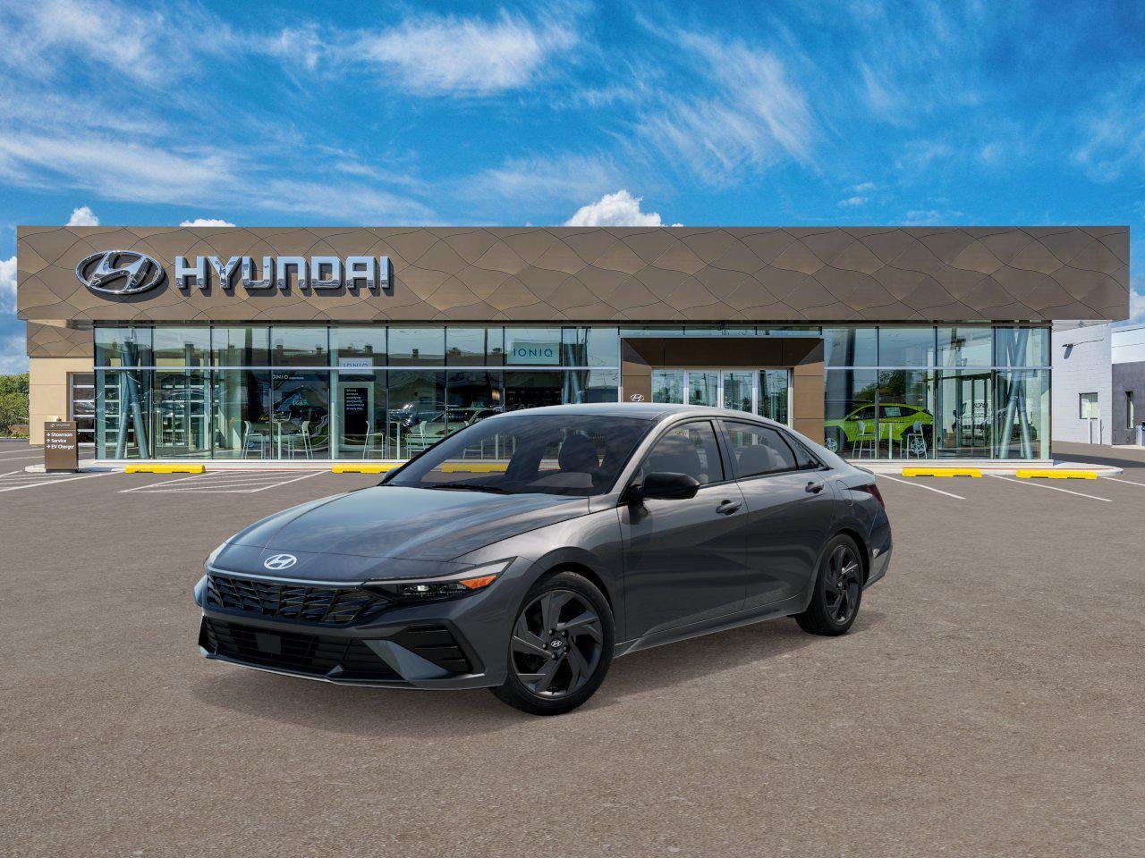 Ecotronic Gray 2026 Hyundai Elantra Sedan Front-Wheel Drive Continuously Variable Transmission