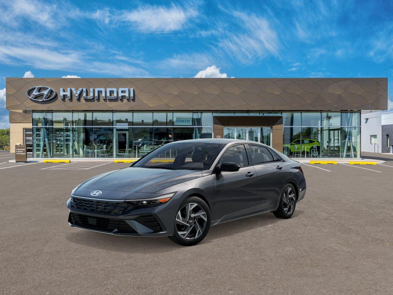 Ecotronic Gray 2026 Hyundai Elantra Sedan Front-Wheel Drive Continuously Variable Transmission