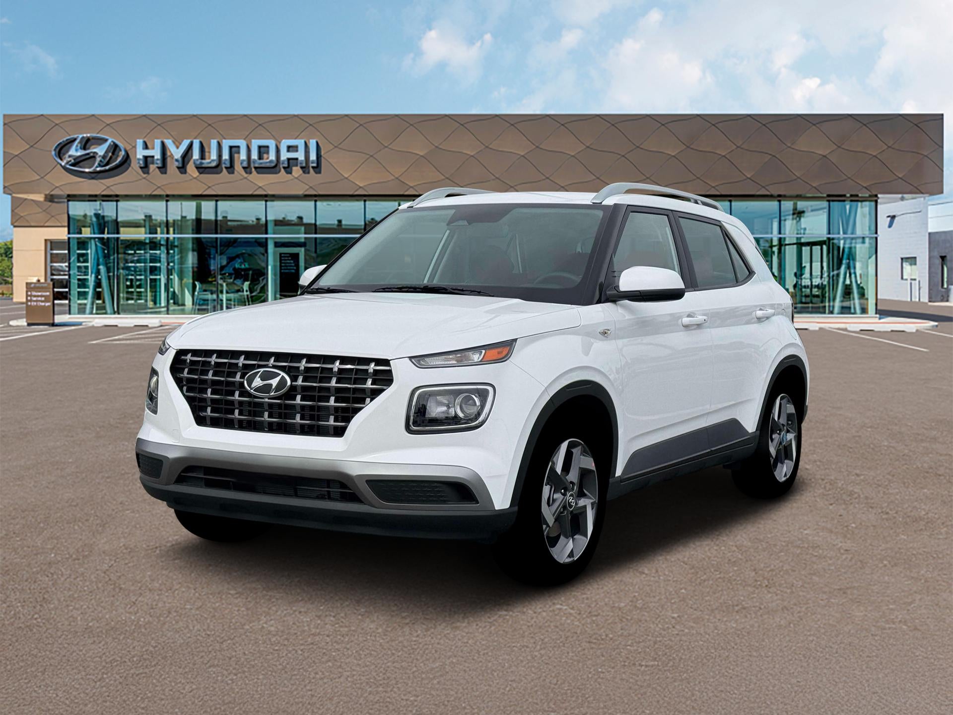 Lunar White 2026 Hyundai Venue SUV / Crossover Front-Wheel Drive Continuously Variable Transmission