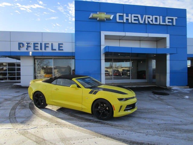 Bright Yellow 2018 Chevrolet Camaro Convertible Rear-Wheel Drive Automatic