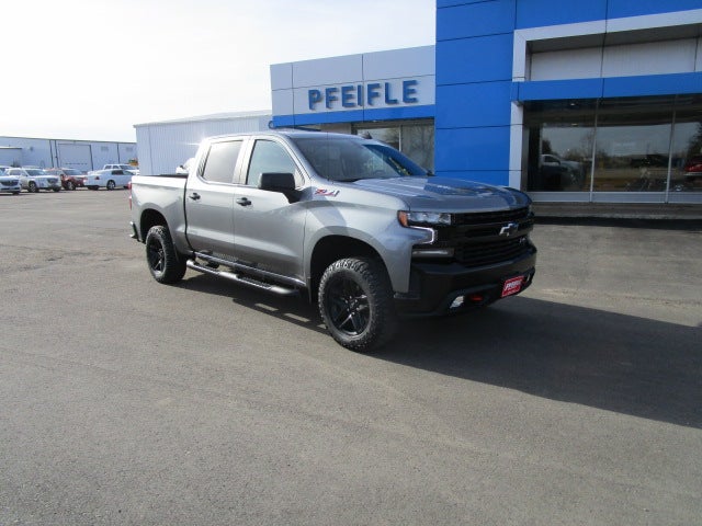 Gray (Satin Steel Metallic) 2021 Chevrolet Silverado 1500 Pickup Truck Four-Wheel Drive Automatic