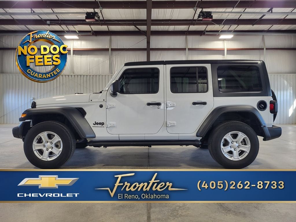 Bright White Clearcoat 2023 Jeep Wrangler SUV / Crossover Four-Wheel Drive Automatic