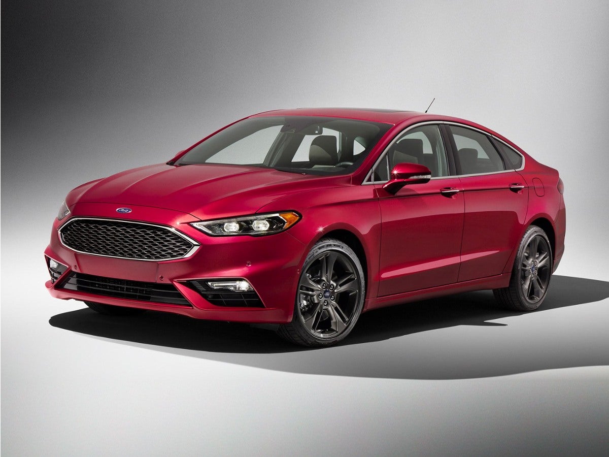 White Platinum Clearcoat Metallic 2017 Ford Fusion Sedan Front-Wheel Drive 6-Speed Automatic
