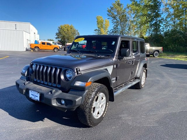Gray 2018 Jeep Wrangler SUV / Crossover Four-Wheel Drive 