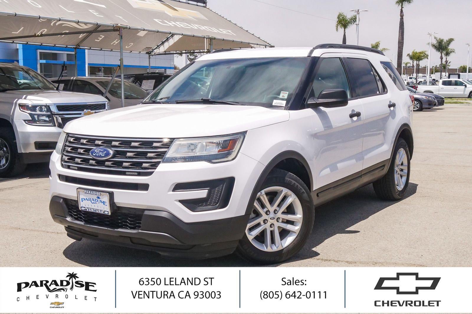 Oxford White 2016 Ford Explorer SUV / Crossover Front-Wheel Drive 6-Speed Automatic