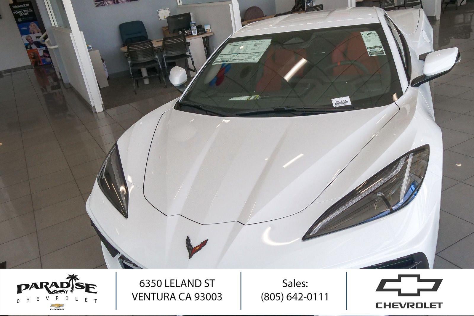 Arctic White 2026 Chevrolet Corvette Coupe Rear-Wheel Drive Automatic
