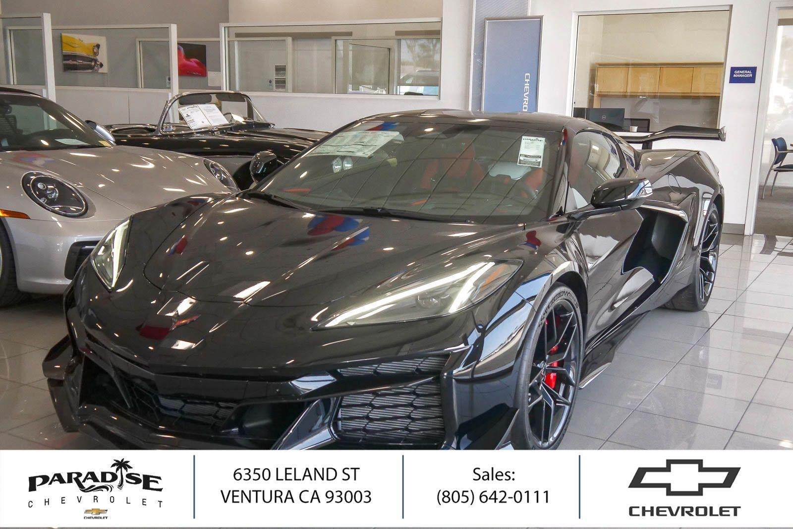 Black 2026 Chevrolet Corvette Coupe Rear-Wheel Drive Automatic