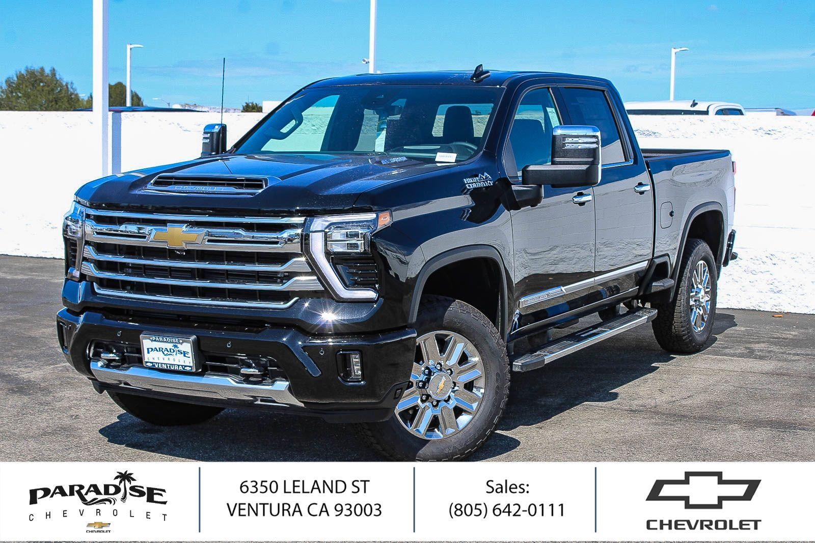 Black 2026 Chevrolet Silverado 2500HD Pickup Truck Four-Wheel Drive Automatic