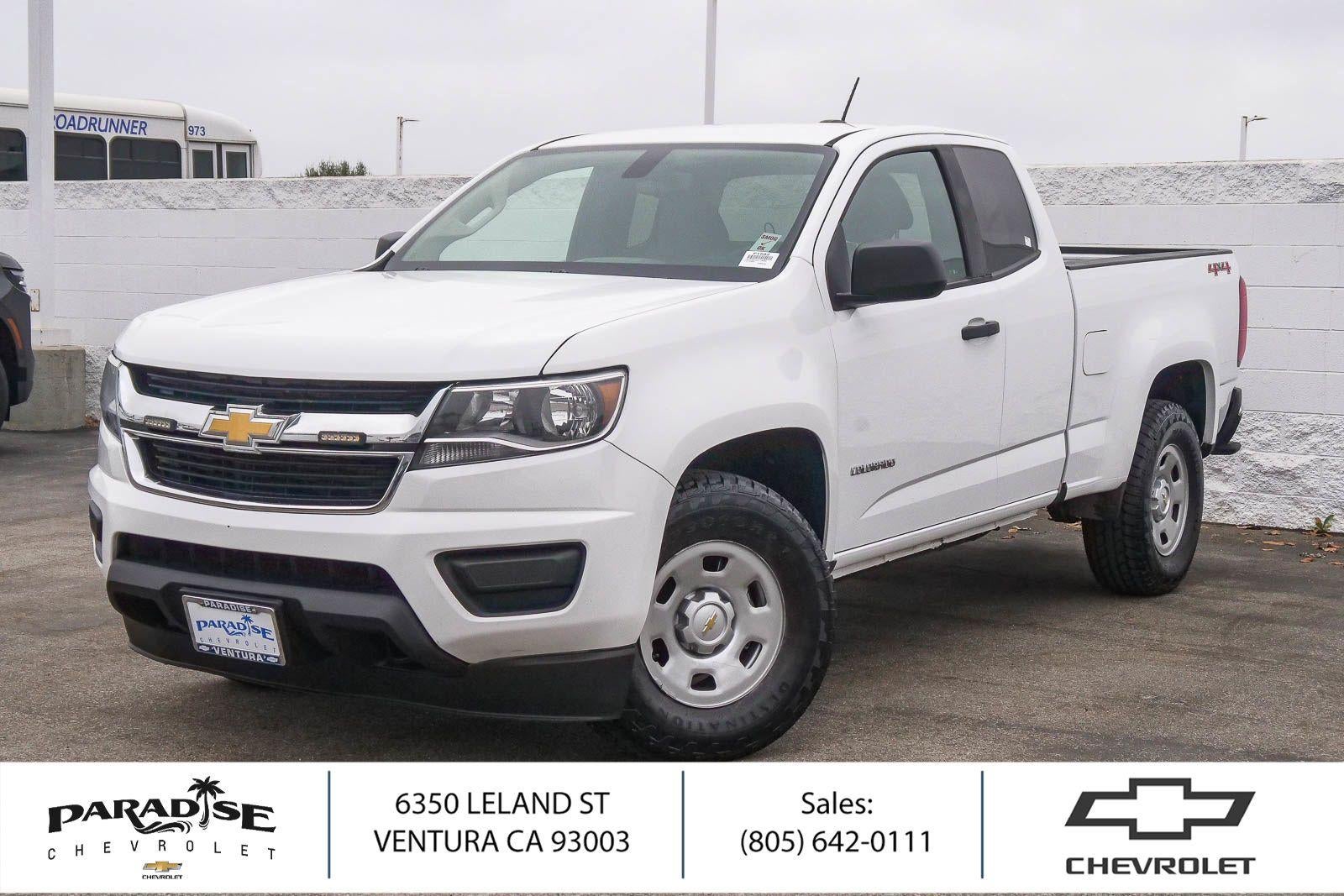 Summit White 2016 Chevrolet Colorado Pickup Truck Four-Wheel Drive 6-Speed Automatic