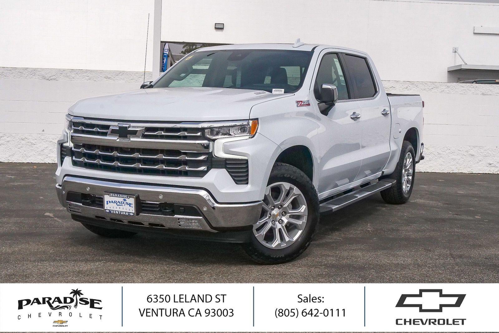 Polar White Tricoat 2026 Chevrolet Silverado 1500 Pickup Truck Four-Wheel Drive Automatic