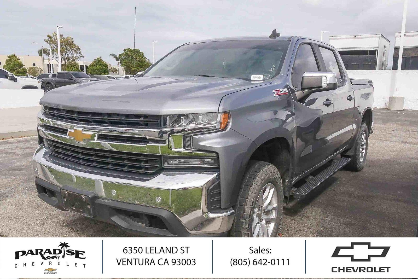 Gray (Steel Metallic) 2020 Chevrolet Silverado 1500 Pickup Truck Four-Wheel Drive 8-Speed Automatic