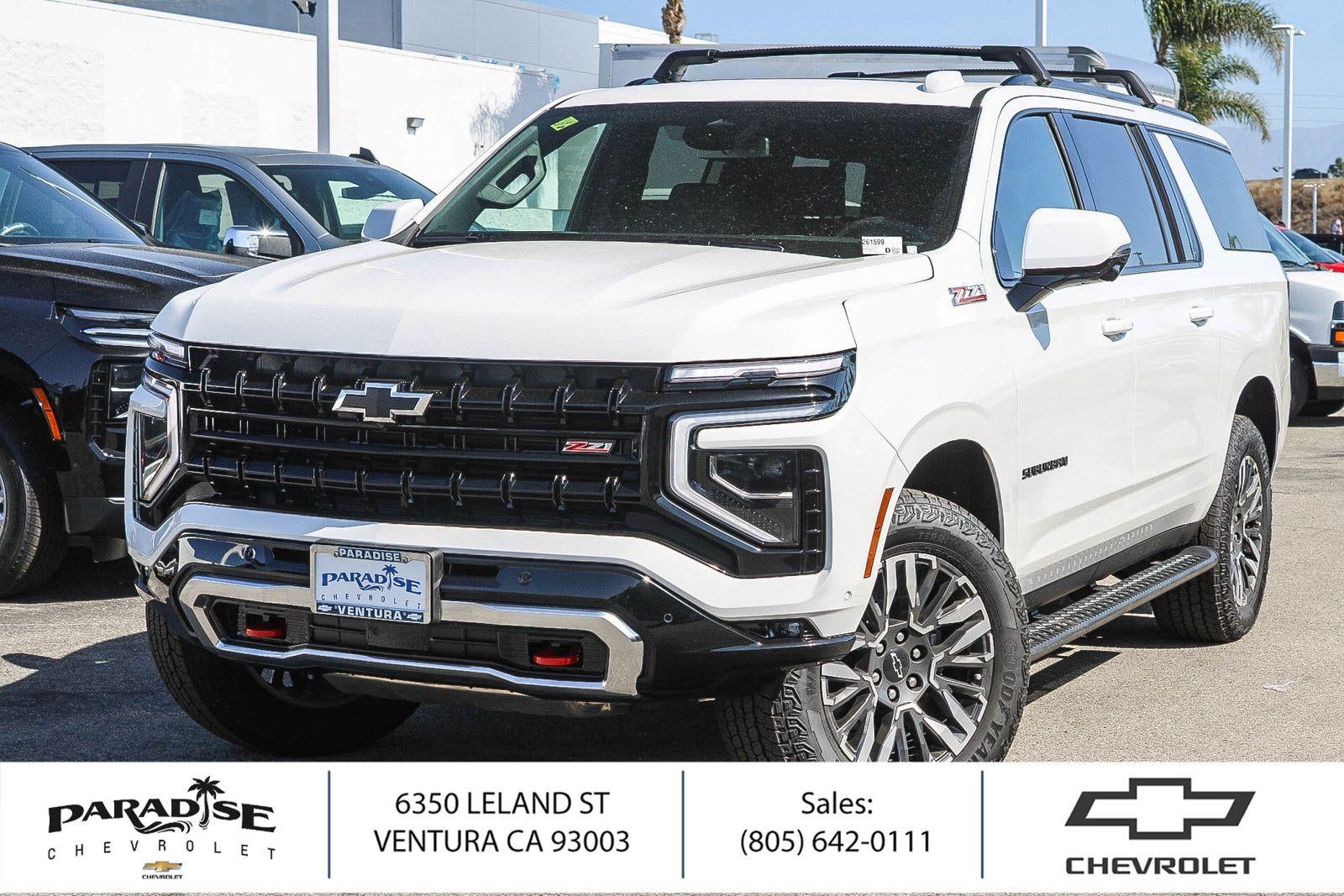 Summit White 2026 Chevrolet Suburban SUV / Crossover Four-Wheel Drive Automatic