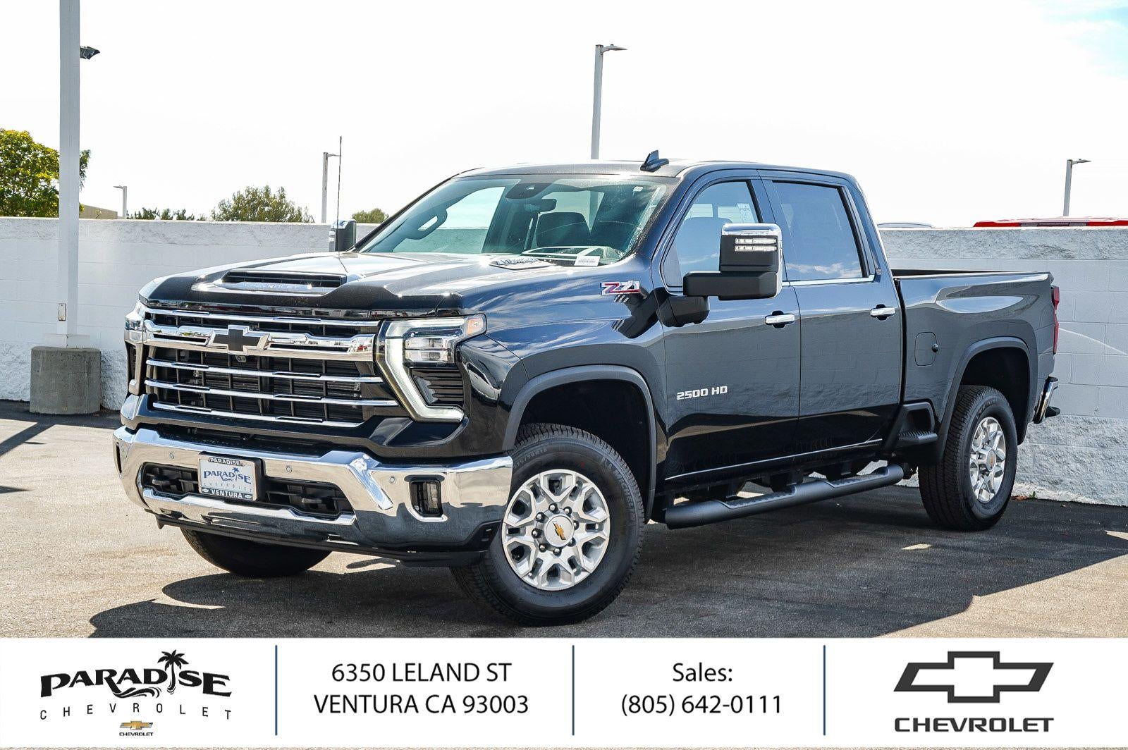Black 2026 Chevrolet Silverado 2500HD Pickup Truck Four-Wheel Drive Automatic