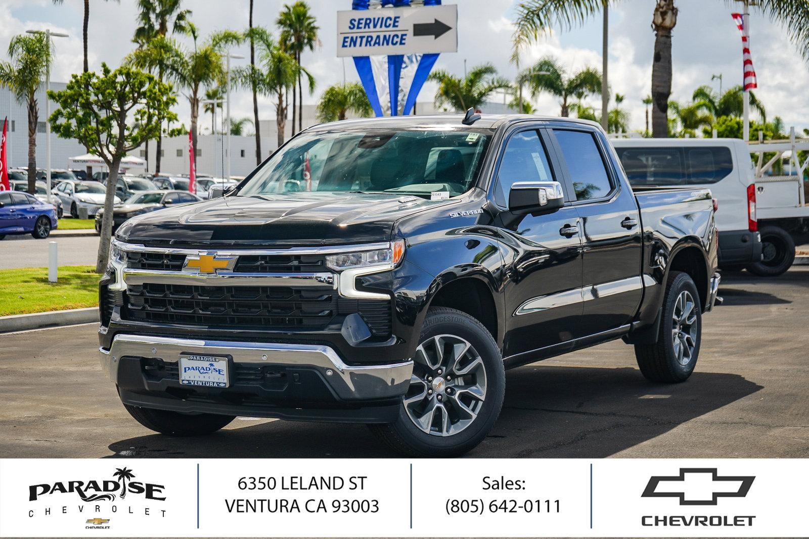 Black 2026 Chevrolet Silverado 1500 Pickup Truck Four-Wheel Drive Automatic